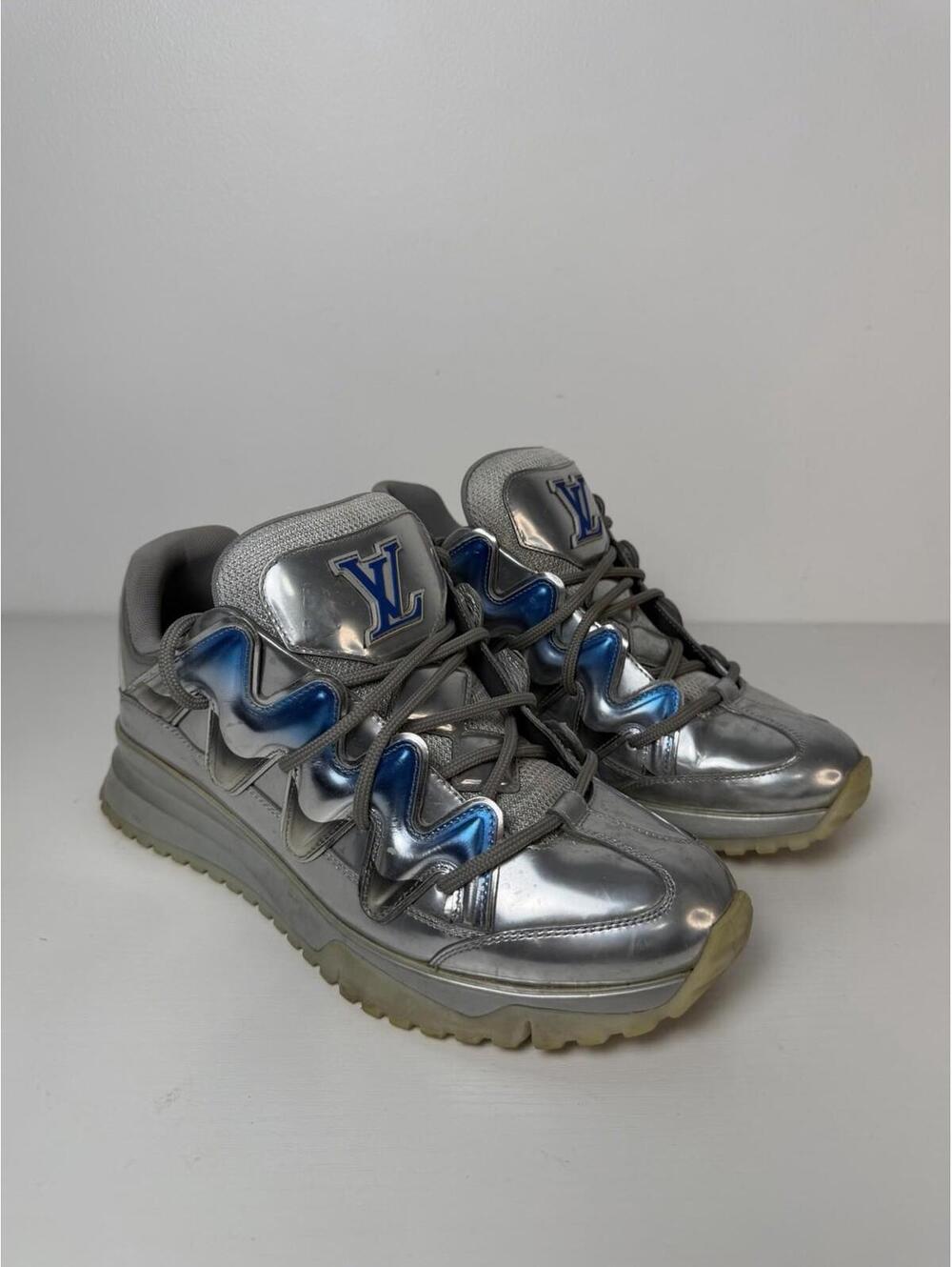 Louis Vuitton Zig Zag Sneaker Silver Blue SZ 7 LV (US 9)
